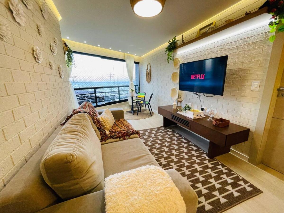 Flat Luxuoso Alto Padrao Frente Mar Com 2 Suites No Iate Plaza Fortaleza  Esterno foto