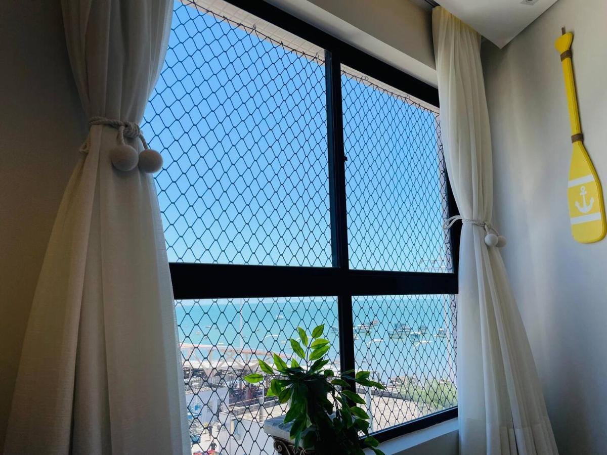 Flat Luxuoso Alto Padrao Frente Mar Com 2 Suites No Iate Plaza Fortaleza  Esterno foto