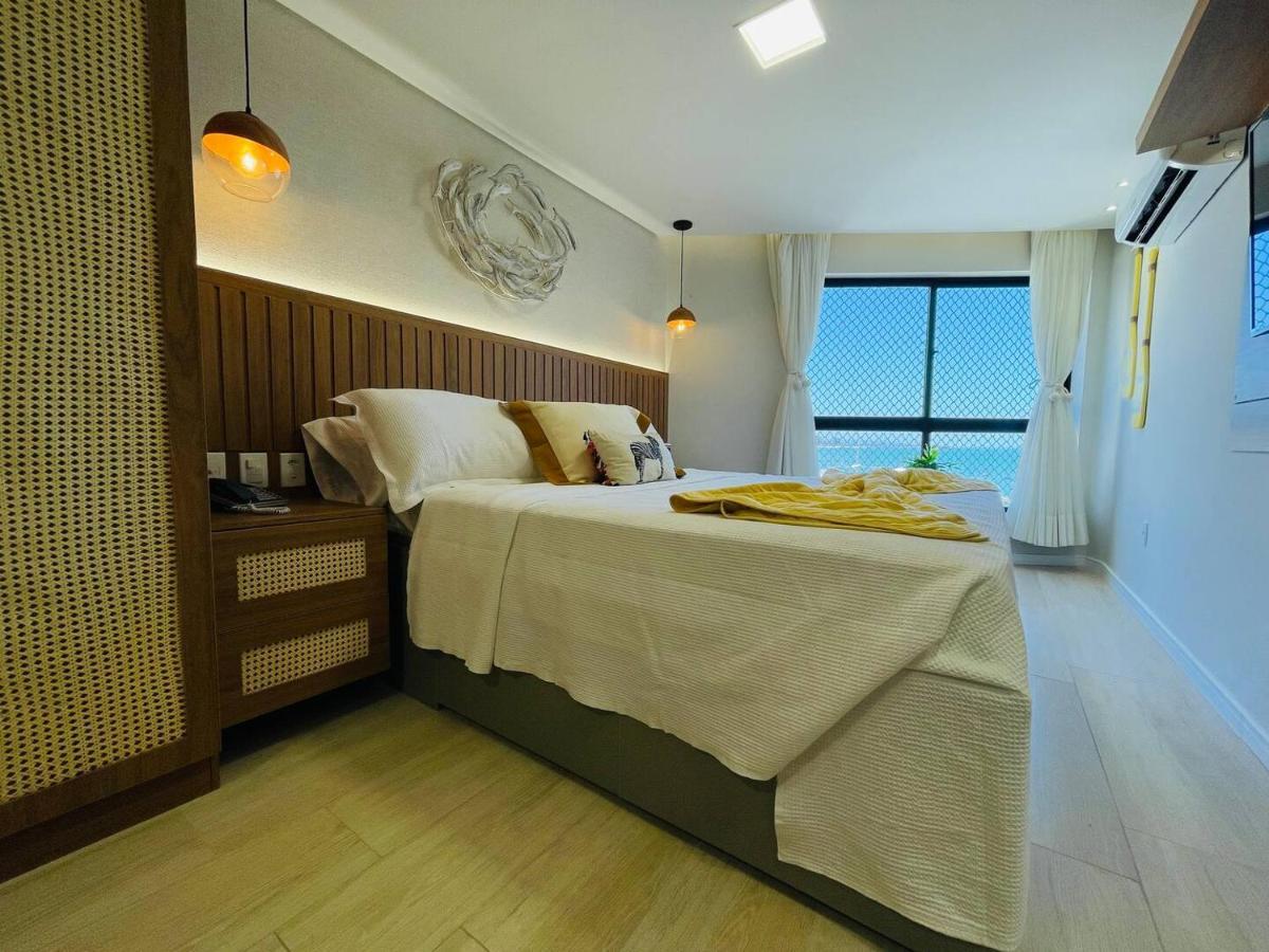 Flat Luxuoso Alto Padrao Frente Mar Com 2 Suites No Iate Plaza Fortaleza  Esterno foto