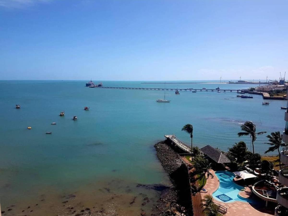 Flat Luxuoso Alto Padrao Frente Mar Com 2 Suites No Iate Plaza Fortaleza  Esterno foto